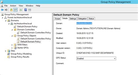 To configure a group policy object, you should create and edit it in group policy management console. Group Policy Management