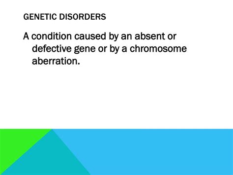 Ppt Genetics And Common Genetic Disorders Powerpoint Presentation