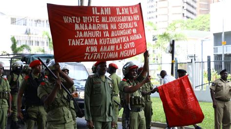 Only In Tanzania Police Officers ‘ask For Permission To Use Force On