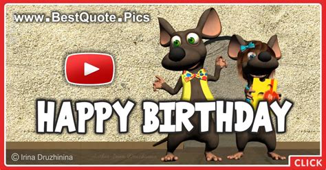 Mice Singing Happy Birthday To You Video