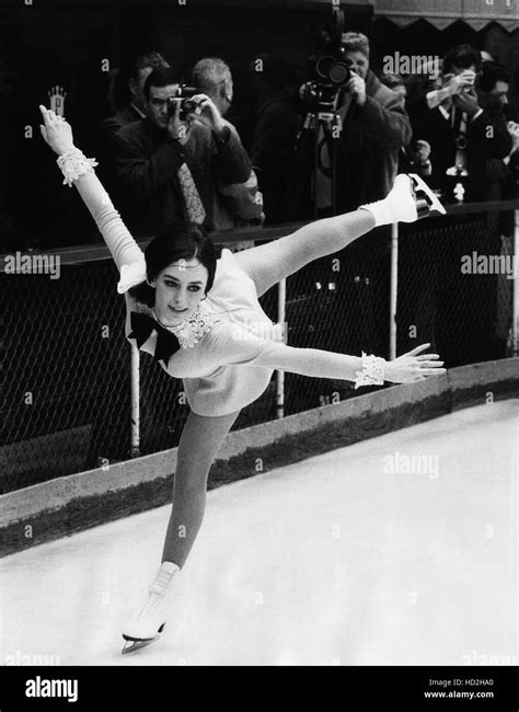 Peggy Fleming At The Rockefeller Center Skating Rink New York April