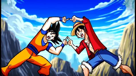 Goku, vegeta, gohan, trunks and goten. Goku and Luffy Fusion | Goffu Fusion | DBZ Tenkaichi 3 ...