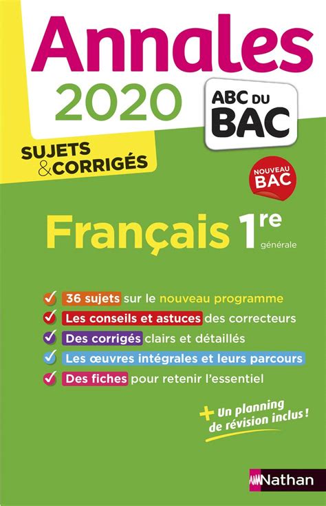 Annales Abc Du Bac 2020 Français 1re Séléna Hébert Anne Cassou