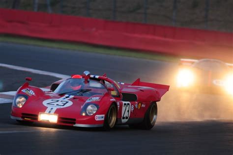 Silverstone Classic 2010 Features Italian Race Cars At Dusk