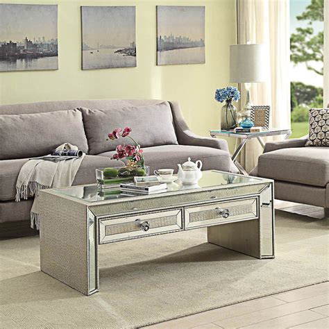 Quality new & used furniture from vintage brand new presidents choice pavlion chrome and tempered glass coffee table that is still in the box.it's brand new ! Sofia Mirrored Coffee Table | Coffee Table | HomesDirect365