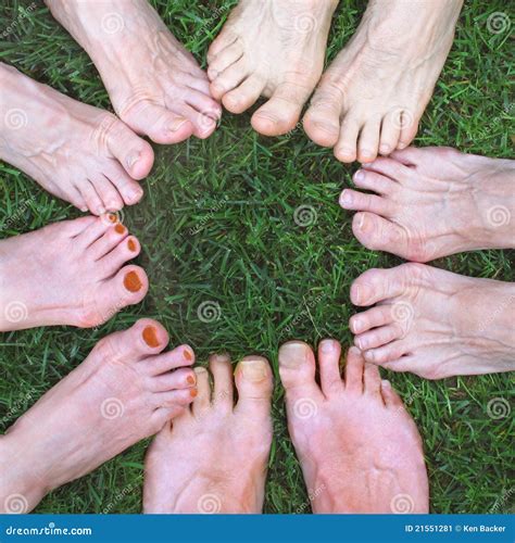 Feet In A Circle Stock Image Image
