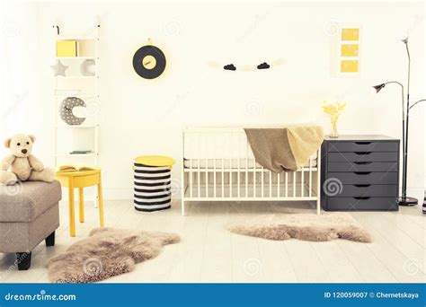 Stylish Baby Room Interior Stock Image Image Of Indoors 120059007