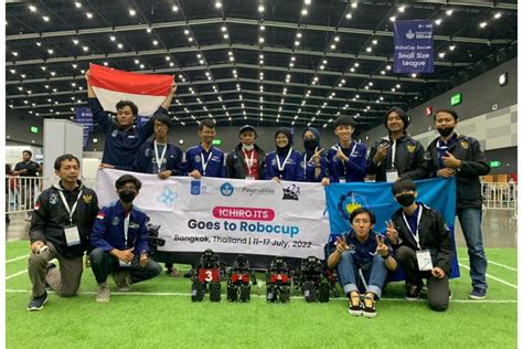 Foto Tim Robotika Its Raih Juara Di Ajang Robotika Dunia 2022