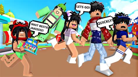 cnp girl chases besties for jakes roblox meepcity youtube
