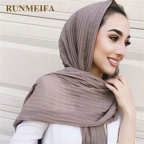 buy 2018 design muslim hijab scarf women brand luxury solid color chiffon scarf