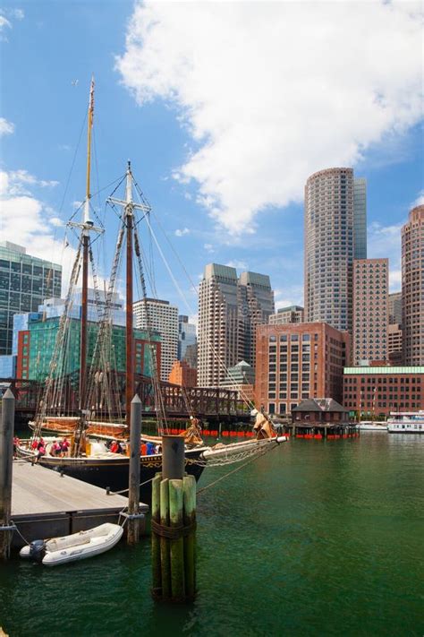 The Roseway Schooner In Boston Harbor Editorial Photo Image Of Quay