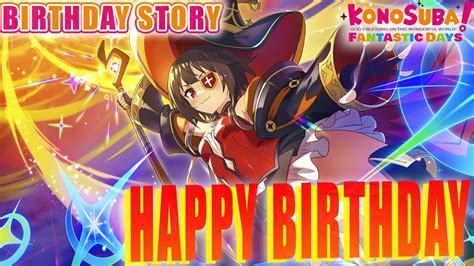 Happy Birthday Megumin 2021 Konosuba Fantastic Days Birthday Story