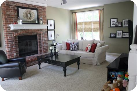 That said, painting a brick fire place is not an easy undertaking, and once it's done, it can never be undone. Paint Colors For Living Room With Red Brick Fireplace - Modern House
