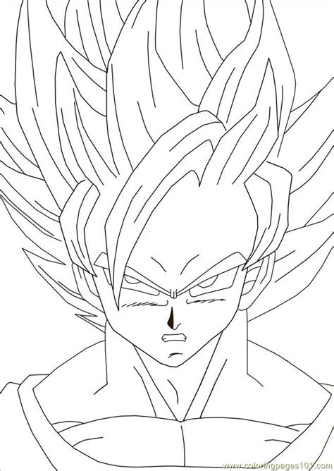 Goku Coloring Pages To Print Coloring Home