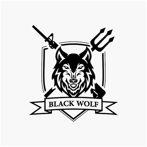 Premium Vector Black Wolf Logo Vector Premium Design