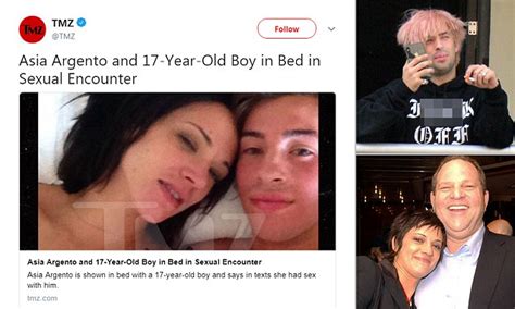 Asia Argento Admits She Did Have Sex With Jimmy Bennett In Texts Daily Mail Online