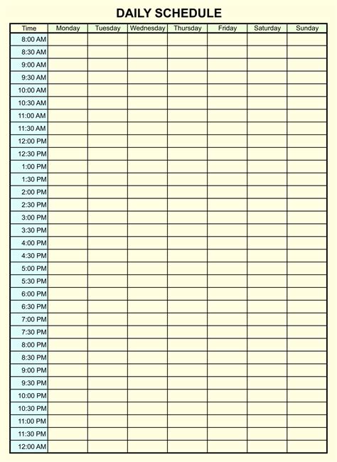 10 best 24 hour calendar printable printableecom
