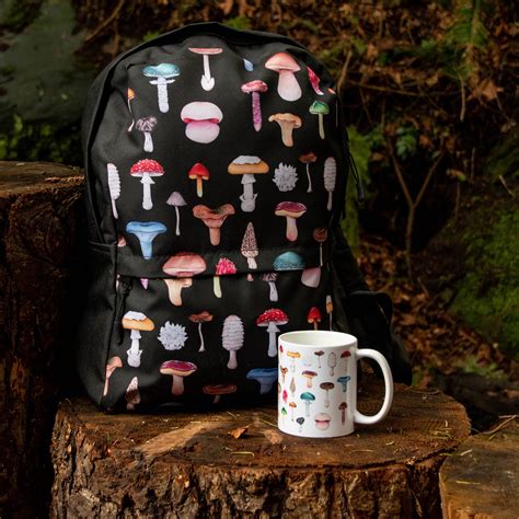 Mushroom Backpack Colorful Mushrooms T For Mushroom Etsy