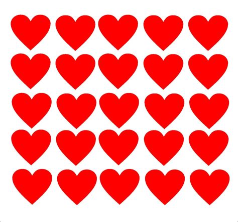 25 Vinyl Hearts Decals 25 X 25 Heart Stickers Love Decals