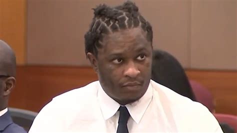 Young Thug Wears Shirt That Says Sex Records In Court