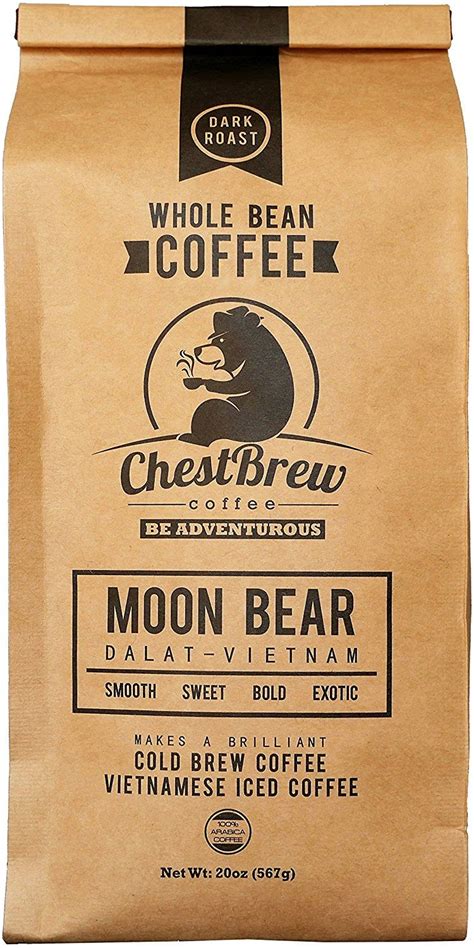 Bear beans coffee az 73 whiteriver, arizona 85941 +14803507009 info@bearbeanscoffee.co. ChestBrew Vietnamese Coffee. Premium Strong Dark Roast Whole Bean- Moon Bear 20 Ounce Bag ** If ...