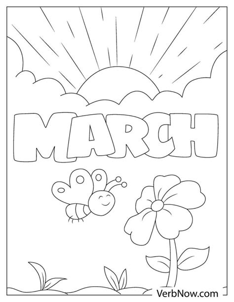 Free March Coloring Pages And Book For Download Printable Pdf Verbnow