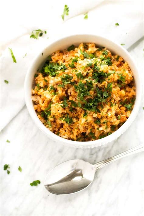 Spanish Cauliflower Rice Recipe Low Carb And Keto Friendly Recipe