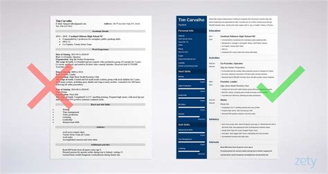 Spruce up your career portfolio with the help of a resume template today. College Resume Template for High School Students (2020)