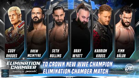 Wwe Elimination Chamber 2023 Match Card Predictions Youtube