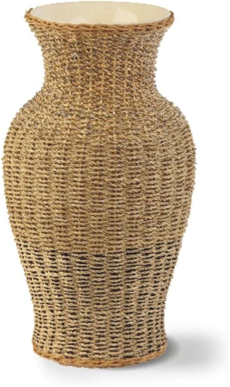 Ivyline Seagrass Vase Natural Height 35cm Uk Home And Kitchen