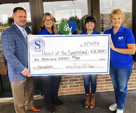 Swallows Insurance Agency donates to Heart of the Cumberland | UCBJ
