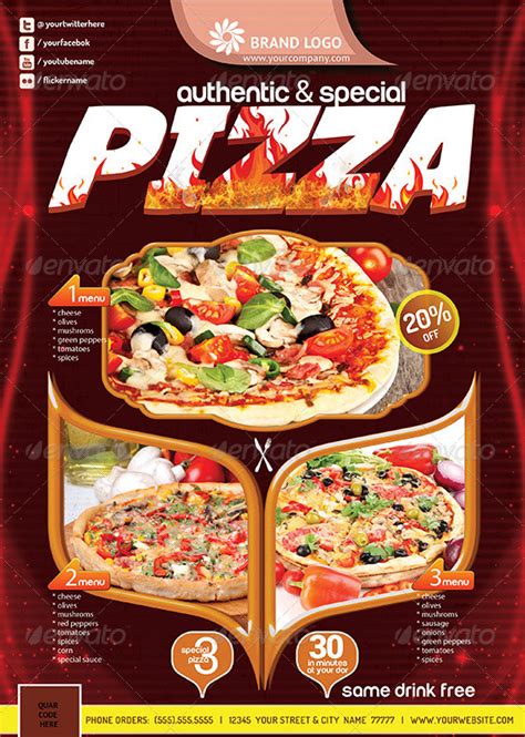 20 best pizza restaurant flyer psd templates pizza flyer good pizza restaurant flyer