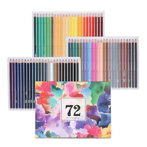 Color Drawing Art Pencil Oil Based Colored Pencil Set 72 Colors Shop