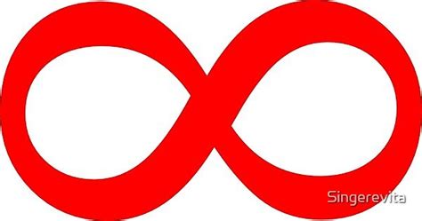 Big Red Infinity Symbol By Singerevita Redbubble