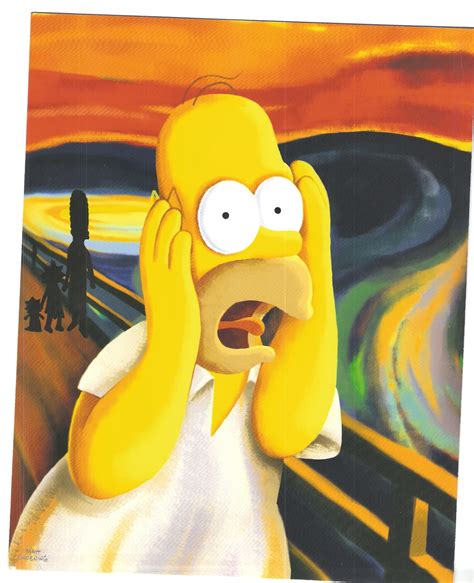 The Simpsons Homer The Scream Vintage 11x14 Color Tv Memorabilia Photo