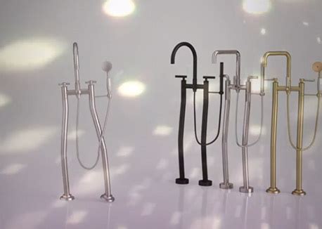 Check out luxuria hardware's line of free standing tub fillers. California Faucets Freestanding Tub Fillers Bust a Move in ...