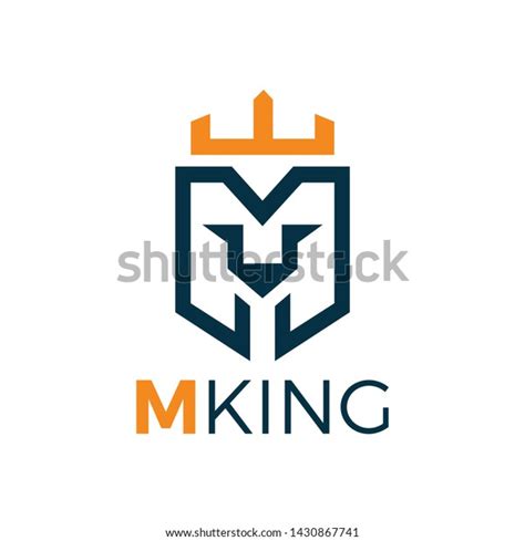 Letter M Logo Formed Lion Head Vector De Stock Libre De Regalías