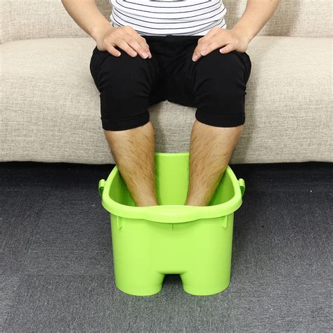 Green Japanese Foot Soaking Bucket Basin Tub Spa Bath Detox Soakscrub