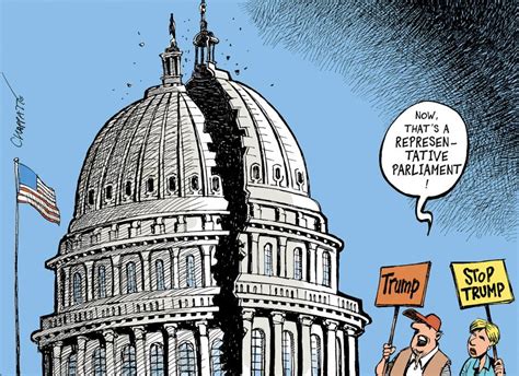 A Divided Congress Globecartoon Political Cartoons Patrick Chappatte
