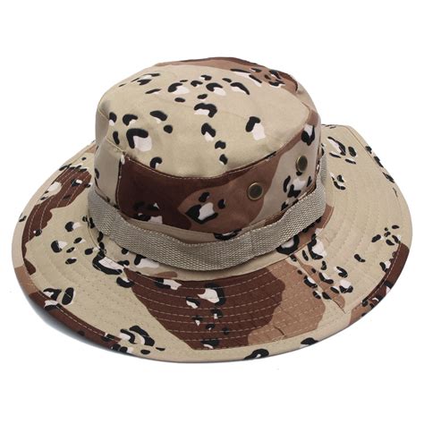 Bucket Hat Boonie Hunting Fishing Outdoor Cap Wide Brim Military Unisex