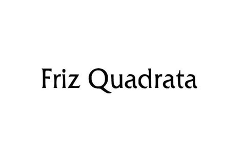 Friz Quadrata Font Free Download Fonts Monster