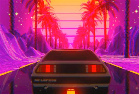 Retro Delorean Wallpapers Wallpaper Cave