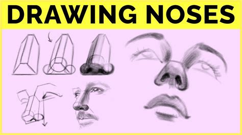 🔴 How To Draw Noses Angles Expressions Styles Youtube