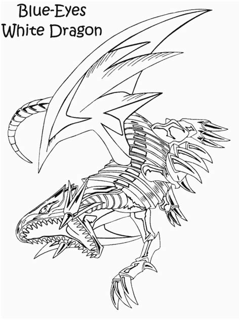 Blue Eyes White Dragon Pages Coloring Pages