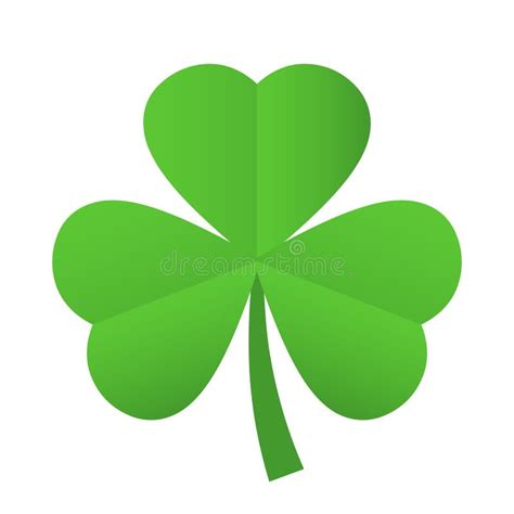 Green Shamrock Leave Icon Isolated Stock Illustrations 127 Green