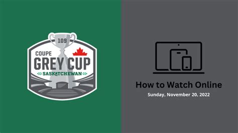 Grey Cup 2022 Live Stream: How to Watch from Anywhere