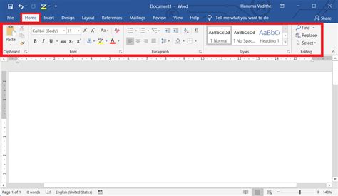 All Commands Of Home Tab In Ms Word 2019 Office 360 The Big