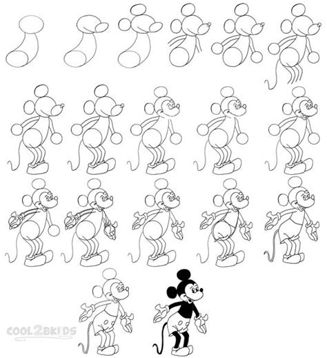 How To Draw Mickey Mouse Head Step By Step