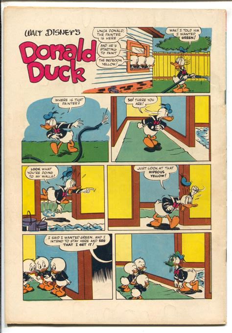 Donald Duck 31 1953 Dell Walt Disney Diving Board Cover Fn 1953