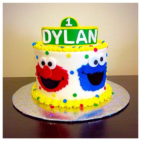 Sesame Street Smash Cake Sesame Street Birthday Cakes Birthday Cake